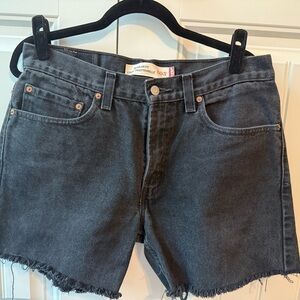 Levi's Charcoal/Black Jean Shorts